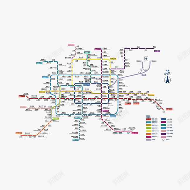 地铁路线图png免抠素材_88icon https://88icon.com 北京 地铁 地铁线路图 地铁规划线路图 地铁路线图 线路图 路线图