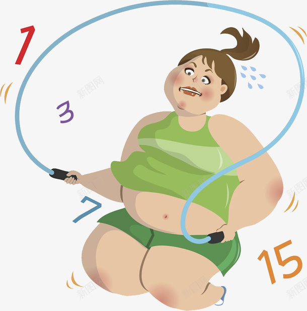努力减肥的胖子png免抠素材_88icon https://88icon.com 减肥 创意 卡通 可爱 大胖子 手绘 漫画 童趣 简单 运动
