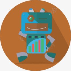 fun安卓趣味机器人吉祥物机械金属机高清图片
