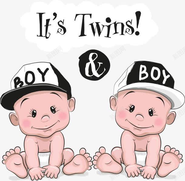 双胞胎宝宝png免抠素材_88icon https://88icon.com 人物 卡通人物 卡通婴儿 双胞胎 双胞胎宝宝 婴儿 矢量婴儿