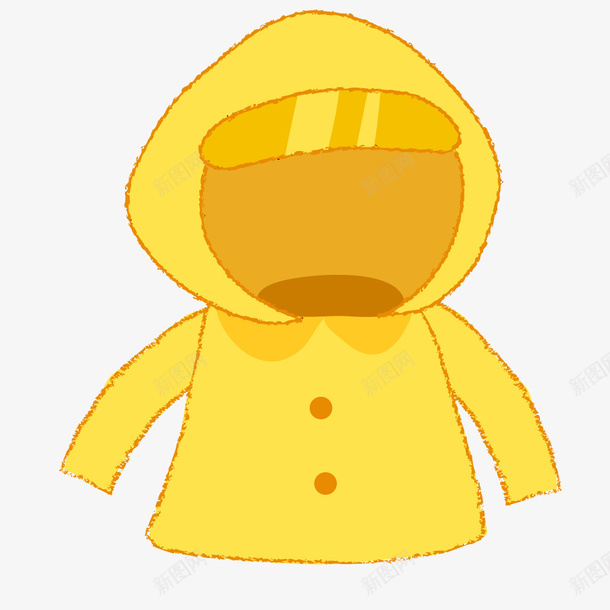 黄色可爱儿童雨衣矢量图ai免抠素材_88icon https://88icon.com 儿童 可爱 雨衣 黄色 矢量图