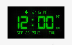 12点电子时间屏高清图片