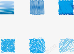 蓝色铅笔坐标蓝色系彩铅笔刷图矢量图图标高清图片