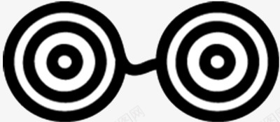 圆圈装饰挂件圆形眼镜装饰图标图标