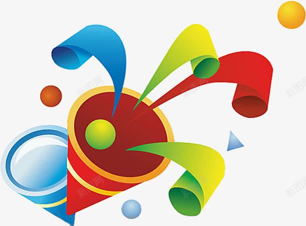 彩色的小礼花png免抠素材_88icon https://88icon.com 彩炮 彩色 礼花 红色 蓝色