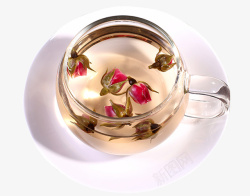 一杯珍珠茶一杯金边玫瑰茶高清图片