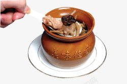 茶树菇老鸭汤素材