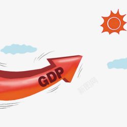 GDP国内生产总值上升素材