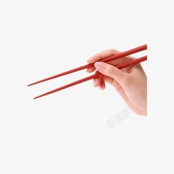 手拿着筷子素材