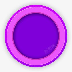 紫色卡通颜色活动圆盘效果素材