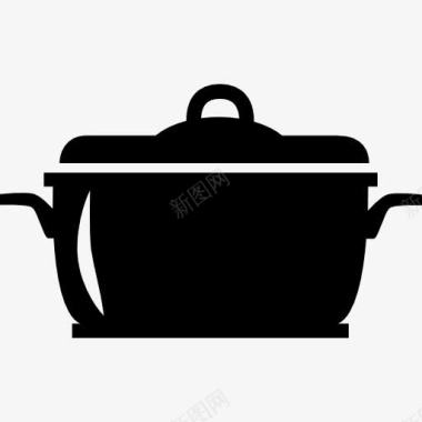覆盖厨房的锅盖热图标图标