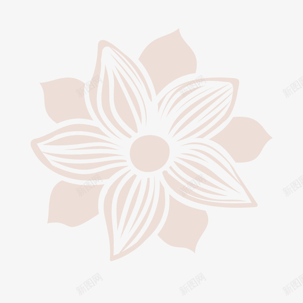 手绘条纹花瓣png免抠素材_88icon https://88icon.com 一朵花 平面 手绘 条纹花瓣 艺术作品 褐色花朵