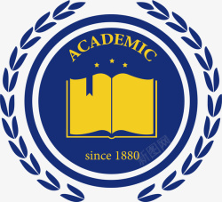 学院圆形的商学院logo矢量图图标高清图片