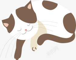 日韩插画森林动物卡通插画猫咪高清图片