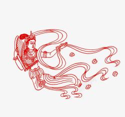 莫高窟壁画中国的历史高清图片