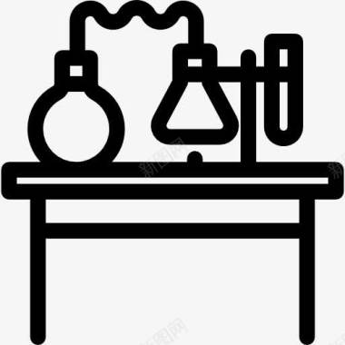 科学竞赛实验台图标图标