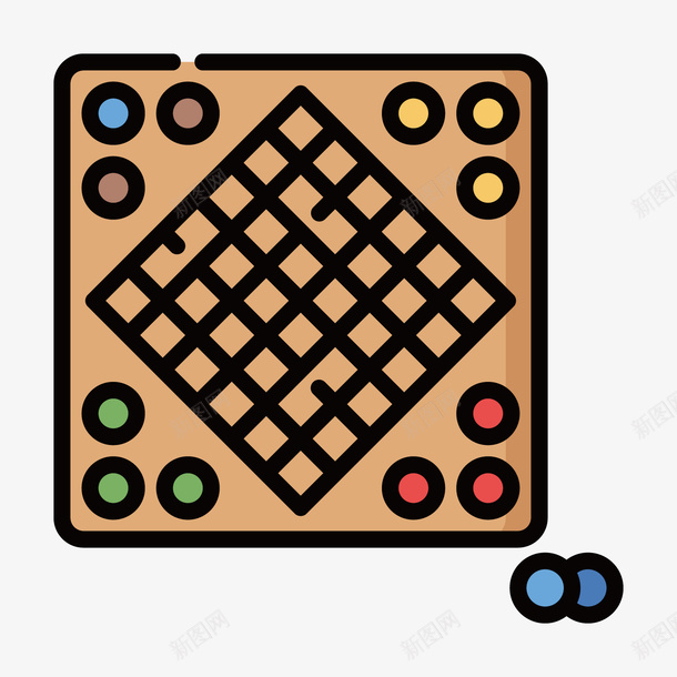 灰色手绘圆角棋盘元素矢量图ai免抠素材_88icon https://88icon.com 卡通插画 围棋 圆角 手绘 旗子 格子 灰色 纹理 矢量图