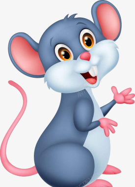 公老鼠卡通小老鼠吉祥物装饰图标图标