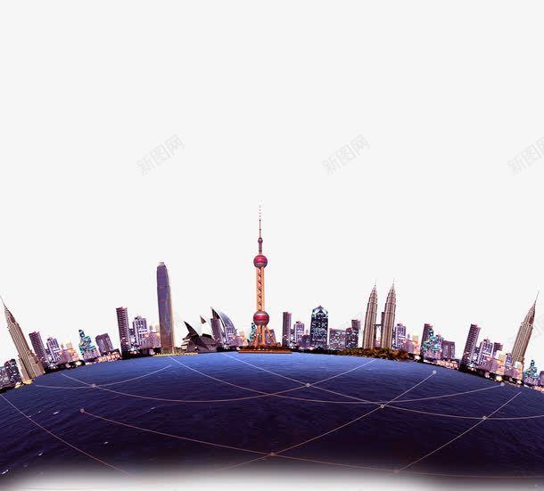 上海景观png免抠素材_88icon https://88icon.com 上海 东方明珠 平面设计 设计素材