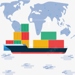 世界贸易轮船货运素材