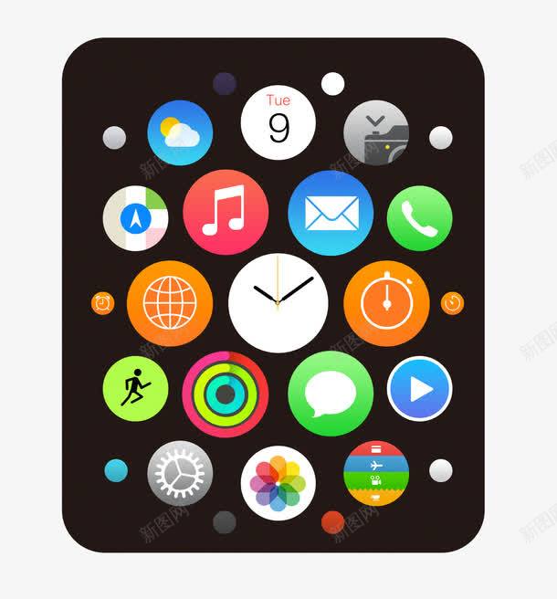 手表界面png免抠素材_88icon https://88icon.com applewatch 手表 数码产品 苹果手表