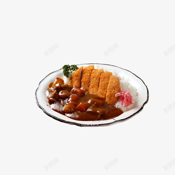 实物咖喱猪排饭png免抠素材_88icon https://88icon.com 印度咖喱 咖喱猪排饭 咖喱饭 实物图 炸猪排