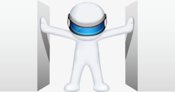 被挤压的小人素材