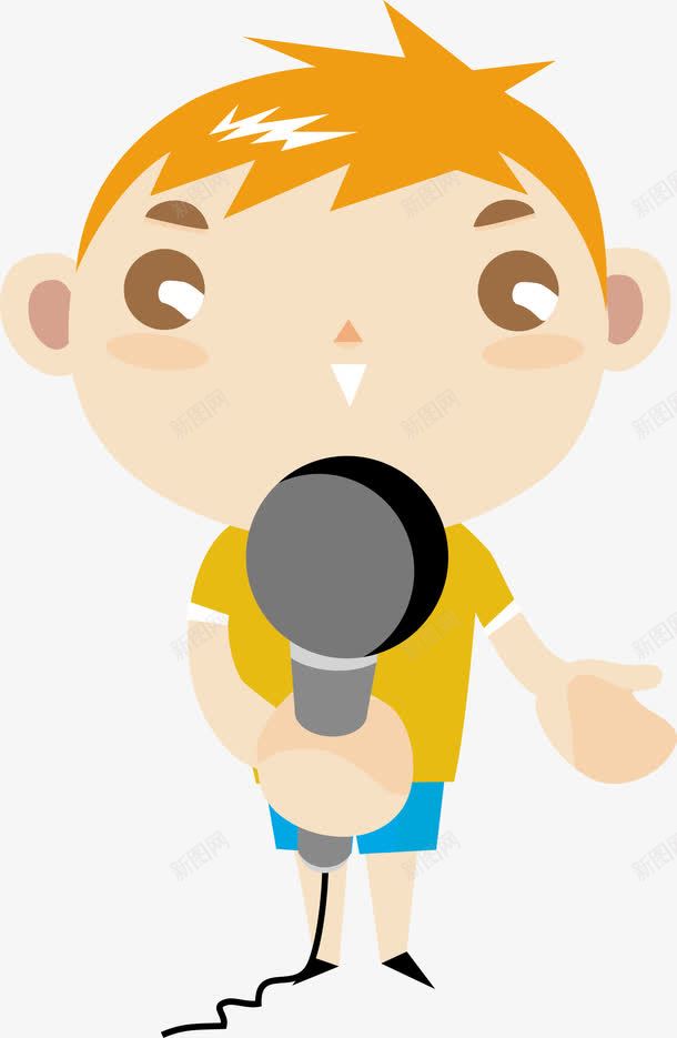 主持人元素png免抠素材_88icon https://88icon.com png 主持人 元素 卡通 卡通主持人 男孩