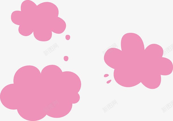 可爱扁平化粉红色的云朵png免抠素材_88icon https://88icon.com 云朵 可爱 扁平化 深粉红 粉红 粉红色的云 粉色 粉色的云