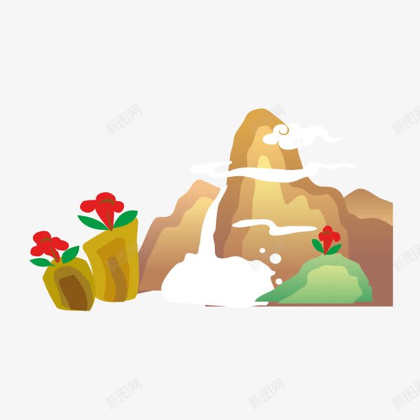 卡通山景png免抠素材_88icon https://88icon.com 卡通 山 山景 绘画 花果山卡通