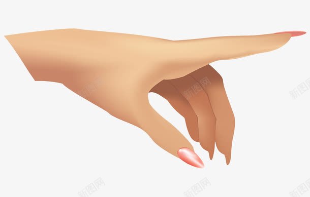 手绘美女手指指示方向png免抠素材_88icon https://88icon.com 人物指示 手绘 指示 方向 染指甲 细长手指 美女手指