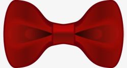 红色领结红色卡通蝴蝶领结高清图片