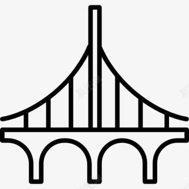 桥梁拱桥图标图标