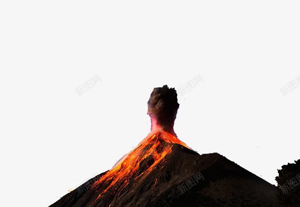 火山喷发png免抠素材_88icon https://88icon.com 危险环境 山 山脉 岩浆 活火山 自然环境