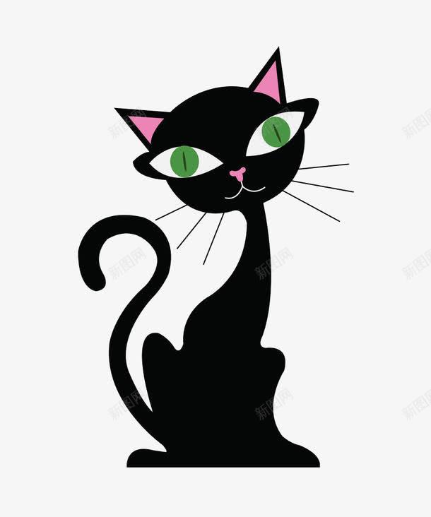 妩媚的黑色小猫咪png免抠素材_88icon https://88icon.com 动物 卡通 喂养 妩媚 宠物 小猫 小猫咪 母猫 猫 猫咪 猫咪胡子 胡子 胡须