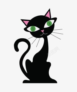 妩媚妩媚的黑色小猫咪高清图片