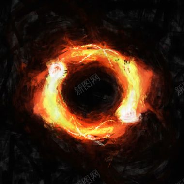 圆形大火背景