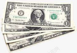 纸币现金1美元高清图片