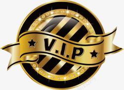 vip金色元素素材