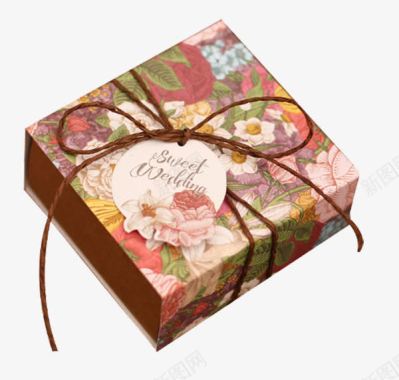 蝴蝶结结婚生日礼品喜糖盒图标图标