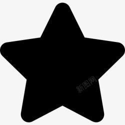 星星剪影可爱的星星图标高清图片