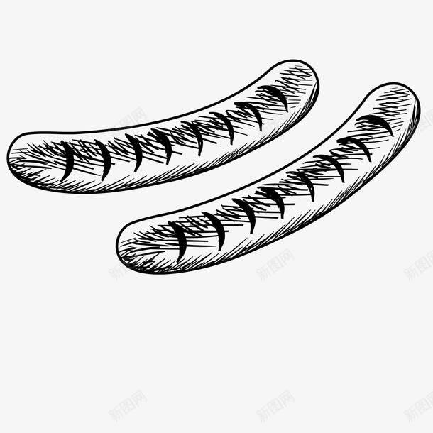 手绘热狗png免抠素材_88icon https://88icon.com 海报 火腿肠 烧烤