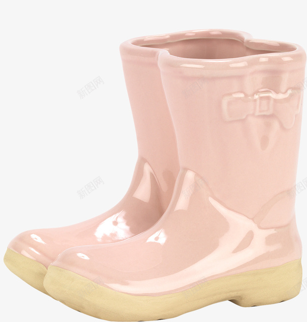 可爱粉色雨鞋png免抠素材_88icon https://88icon.com 雨具 雨靴 雨鞋 鞋类