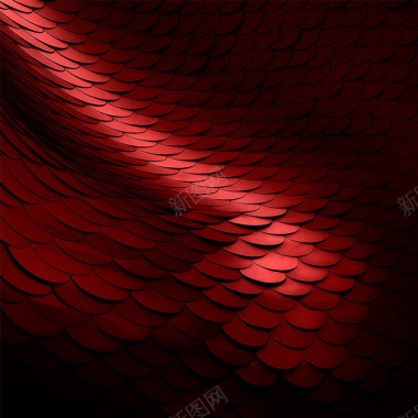 质感奢华红色羽毛背景背景