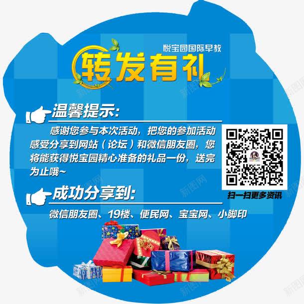 转发有礼png免抠素材_88icon https://88icon.com 微信扫一扫 有礼 礼品 蓝色 转发 转发有奖 转发有礼