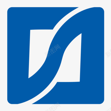 蓝色圆角天津银行logo矢量图图标图标