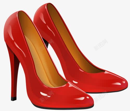 红色女士皮鞋png免抠素材_88icon https://88icon.com 女士 皮鞋 红色 高跟鞋