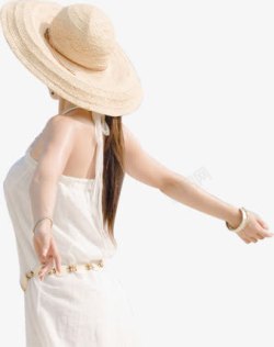 白色女装夏季模特素材