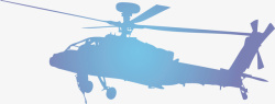 直升机卡通剪影矢量图素材