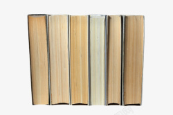 整齐排列棕色纸质排列整齐的书籍实物高清图片